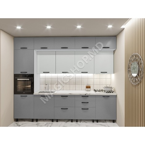 Bucătărie Yarus -Y 3m mat (pal,mânere,dulap de bucătărie)